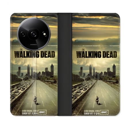 Housse cuir portefeuille Pour Xiaomi Redmi A3 Walking Dead
