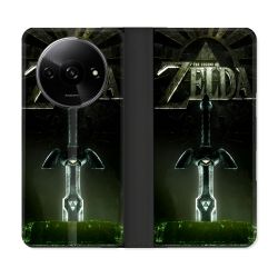 Housse cuir portefeuille Pour Xiaomi Redmi A3 Zelda