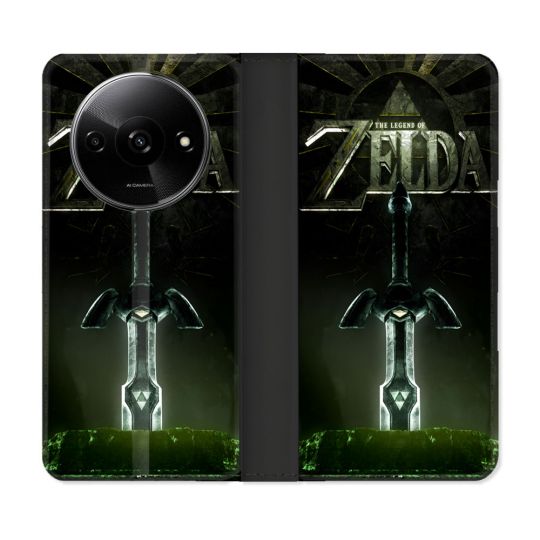 Housse cuir portefeuille Pour Xiaomi Redmi A3 Zelda