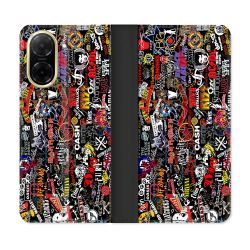 Housse cuir portefeuille Pour Xiaomi Redmi A5 Musique Rock Groupe