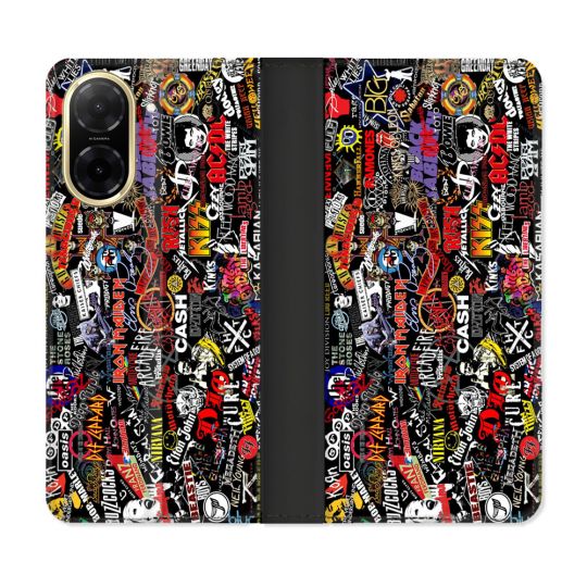 Housse cuir portefeuille Pour Xiaomi Redmi A5 Musique Rock Groupe