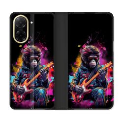 Housse cuir portefeuille Pour Xiaomi Redmi A5 Musique Rock Singe