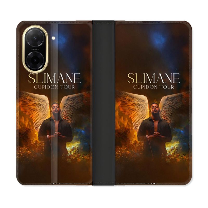 Housse cuir portefeuille Pour Xiaomi Redmi A5 Musique Slimane Ange