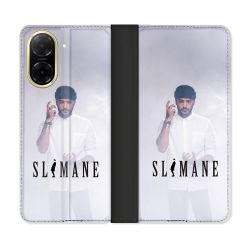 Housse cuir portefeuille Pour Xiaomi Redmi A5 Musique Slimane Blanc