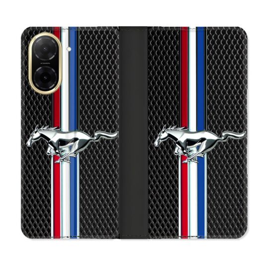 Housse cuir portefeuille Pour Xiaomi Redmi A5 Mustang