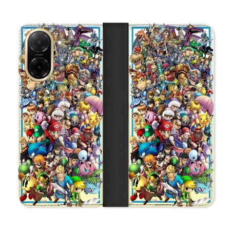 Housse cuir portefeuille Pour Xiaomi Redmi A5 Nintendo