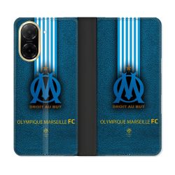 Housse cuir portefeuille Pour Xiaomi Redmi A5 Olympique Marseille OM Bande