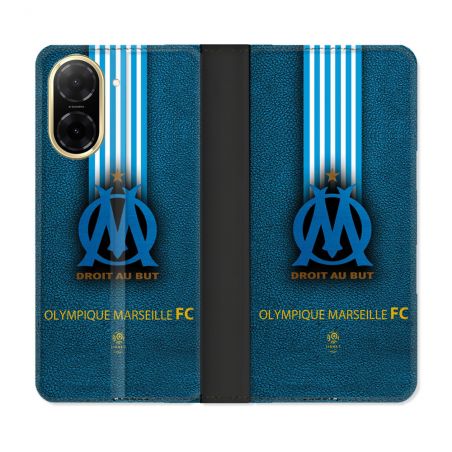 Housse cuir portefeuille Pour Xiaomi Redmi A5 Olympique Marseille OM Bande
