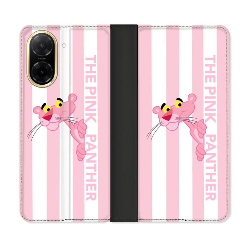 Housse cuir portefeuille Pour Xiaomi Redmi A5 Panthere Rose