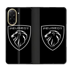 Housse cuir portefeuille Pour Xiaomi Redmi A5 Peugeot