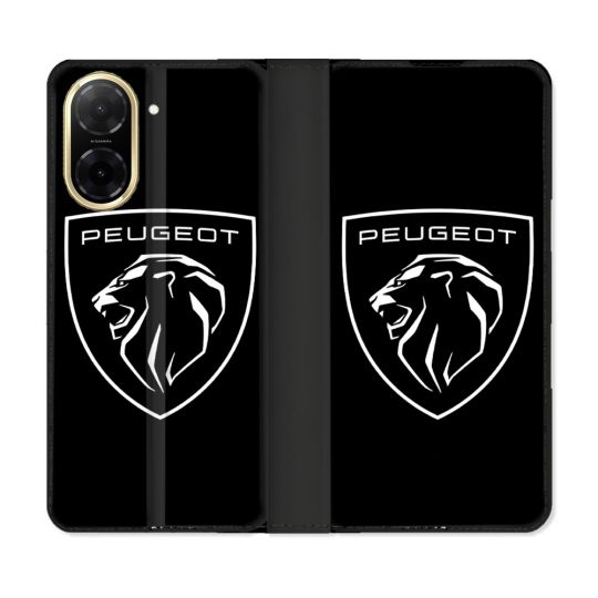 Housse cuir portefeuille Pour Xiaomi Redmi A5 Peugeot