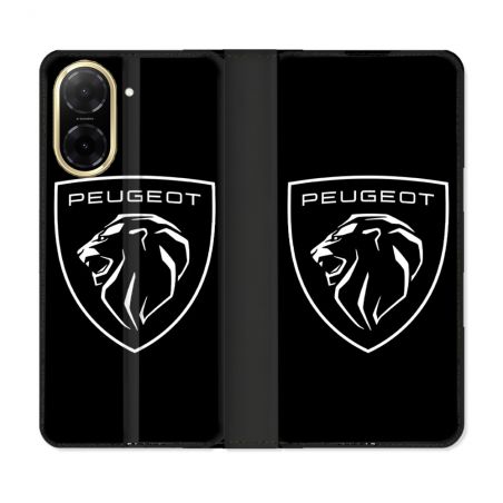 Housse cuir portefeuille Pour Xiaomi Redmi A5 Peugeot