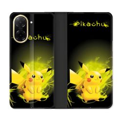 Housse cuir portefeuille Pour Xiaomi Redmi A5 Pokemon Pikachu Eclair