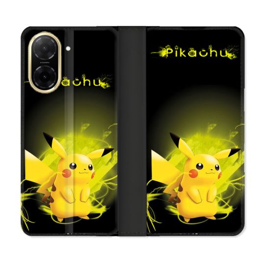 Housse cuir portefeuille Pour Xiaomi Redmi A5 Pokemon Pikachu Eclair