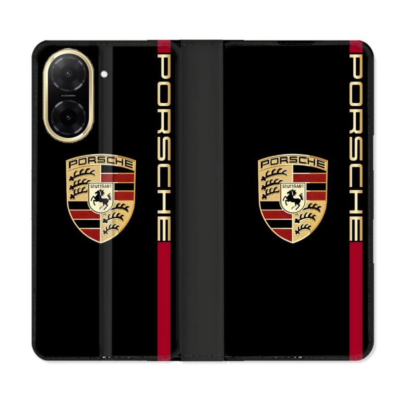 Housse cuir portefeuille Pour Xiaomi Redmi A5 Porsche Line