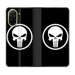 Housse cuir portefeuille Pour Xiaomi Redmi A5 Punisher