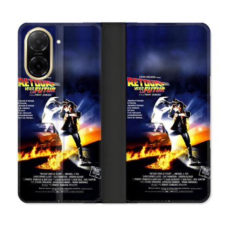 Housse cuir portefeuille Pour Xiaomi Redmi A5 Retour Vers Le Futur Affiche