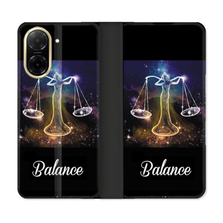 Housse cuir portefeuille Pour Xiaomi Redmi A5 Signe Zodiaque 2 Balance