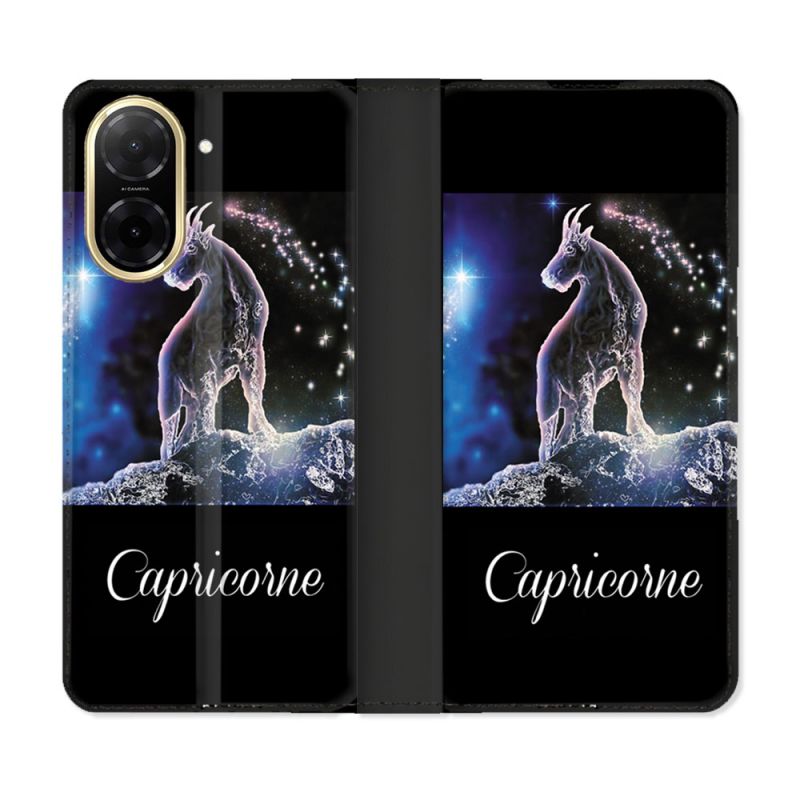 Housse cuir portefeuille Pour Xiaomi Redmi A5 Signe Zodiaque 2 Capricorne