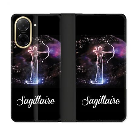 Housse cuir portefeuille Pour Xiaomi Redmi A5 Signe Zodiaque 2 Sagittaire