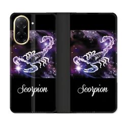 Housse cuir portefeuille Pour Xiaomi Redmi A5 Signe Zodiaque 2 Scorpion