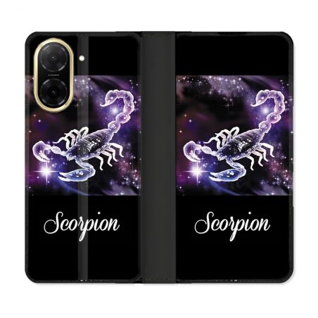 Housse cuir portefeuille Pour Xiaomi Redmi A5 Signe Zodiaque 2 Scorpion