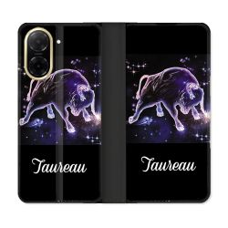 Housse cuir portefeuille Pour Xiaomi Redmi A5 Signe Zodiaque 2 Taureau