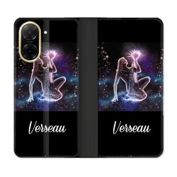 Housse cuir portefeuille Pour Xiaomi Redmi A5 Signe Zodiaque 2 Verseau