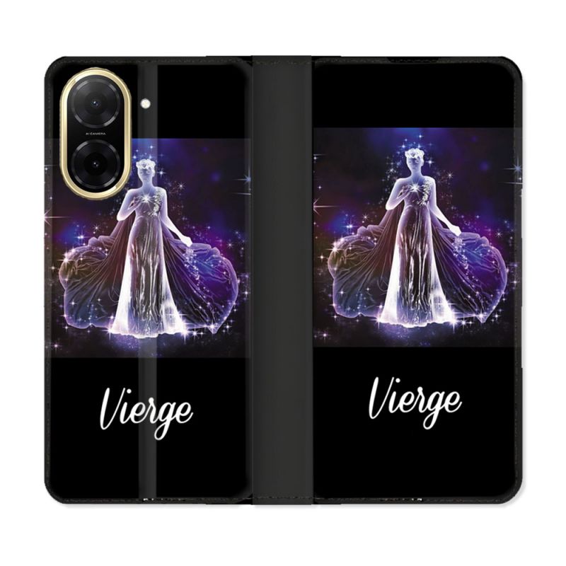 Housse cuir portefeuille Pour Xiaomi Redmi A5 Signe Zodiaque 2 Vierge