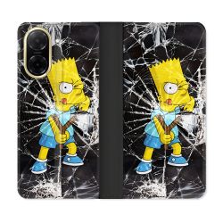 Housse cuir portefeuille Pour Xiaomi Redmi A5 Simpson Bart
