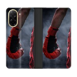 Housse cuir portefeuille Pour Xiaomi Redmi A5 Sport Boxe Gant Rouge