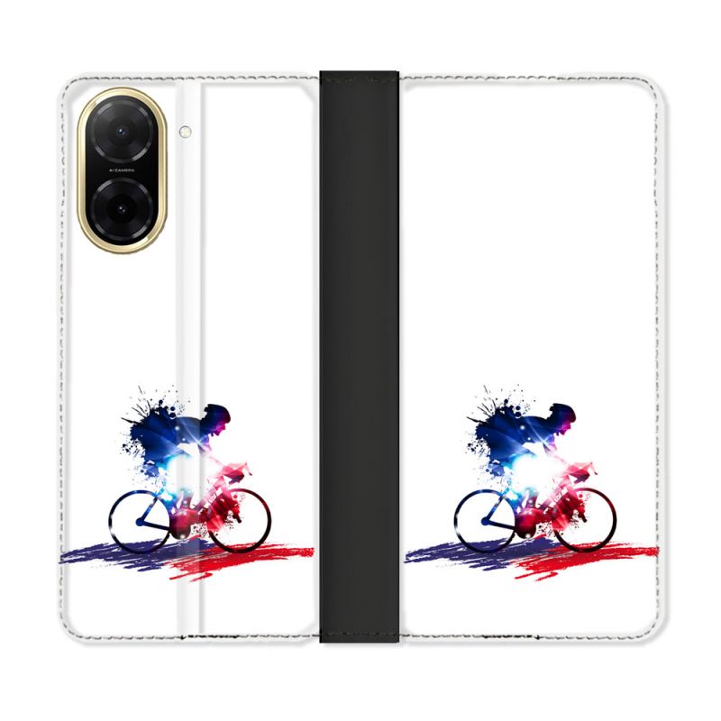 Housse cuir portefeuille Pour Xiaomi Redmi A5 Sport Cyclisme France