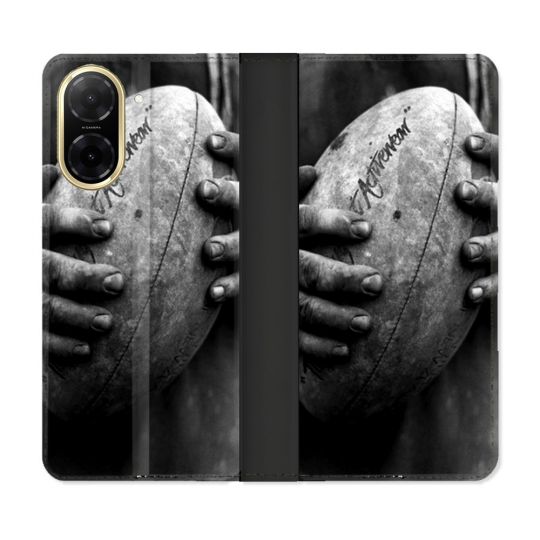 Housse cuir portefeuille Pour Xiaomi Redmi A5 Sport Rugby Ballon Vintage