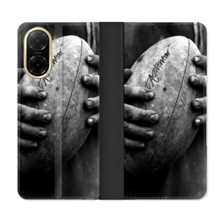 Housse cuir portefeuille Pour Xiaomi Redmi A5 Sport Rugby Ballon Vintage