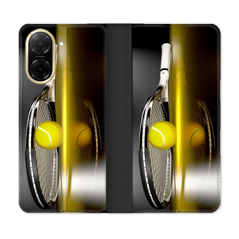 Housse cuir portefeuille Pour Xiaomi Redmi A5 Sport Tennis Reflet