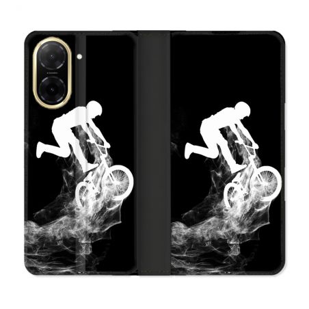 Housse cuir portefeuille Pour Xiaomi Redmi A5 Sport VTT Noir