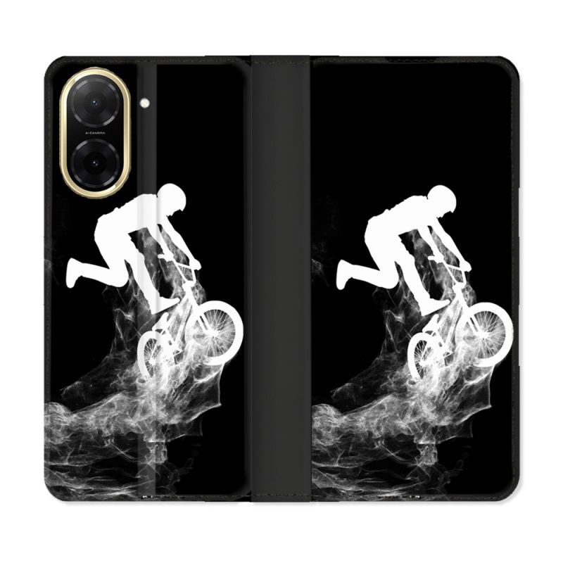Housse cuir portefeuille Pour Xiaomi Redmi A5 Sport VTT Noir