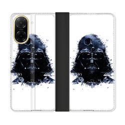 Housse cuir portefeuille Pour Xiaomi Redmi A5 Star Wars - Dark Vador Blanc