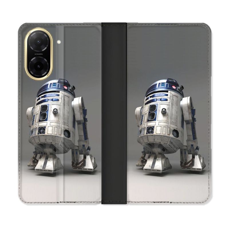 Housse cuir portefeuille Pour Xiaomi Redmi A5 Star Wars - R2D2
