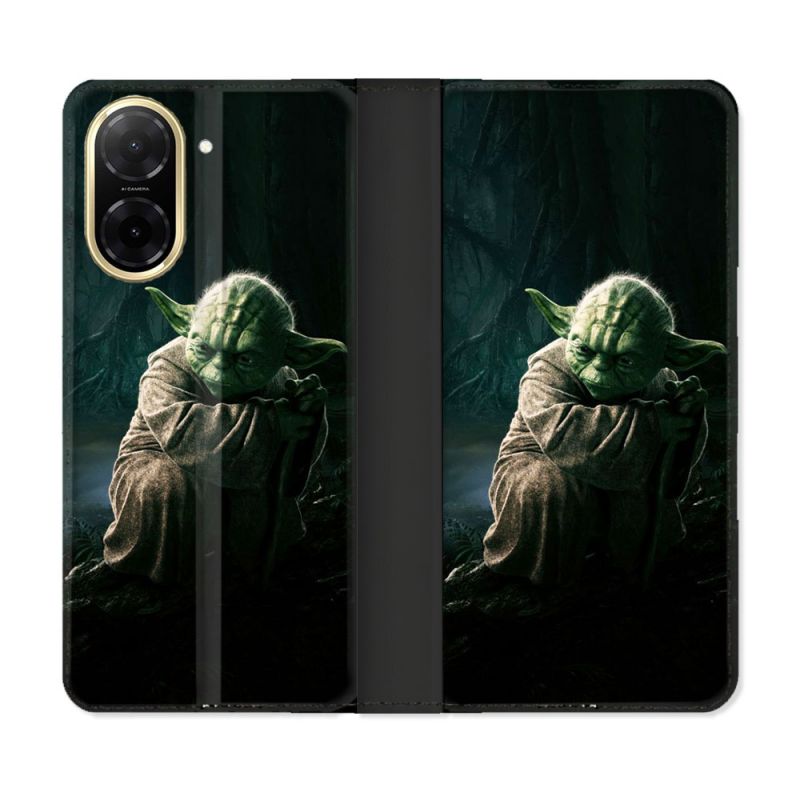 Housse cuir portefeuille Pour Xiaomi Redmi A5 Star Wars - Yoda sombre