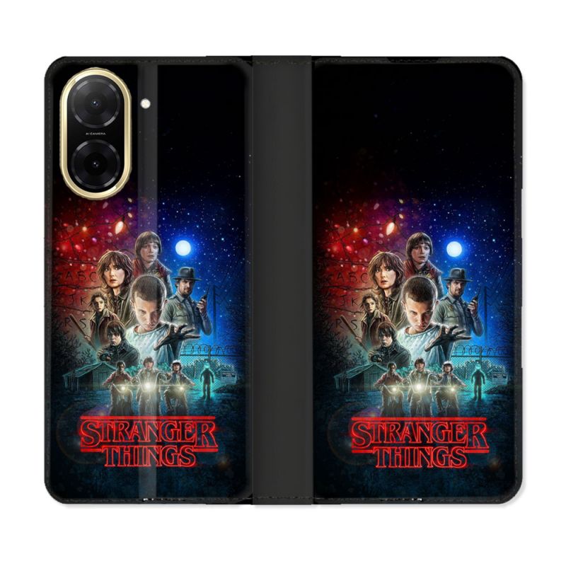 Housse cuir portefeuille Pour Xiaomi Redmi A5 Stranger Things Affiche 1