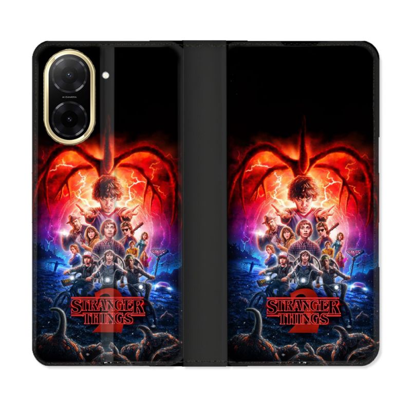 Housse cuir portefeuille Pour Xiaomi Redmi A5 Stranger Things Affiche 2
