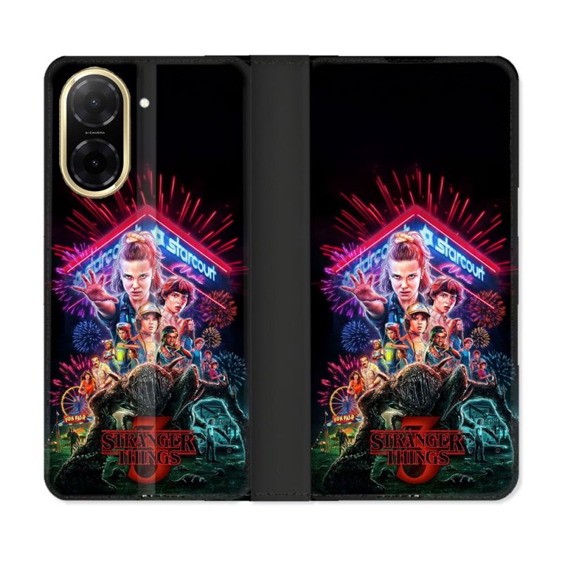 Housse cuir portefeuille Pour Xiaomi Redmi A5 Stranger Things Affiche 3