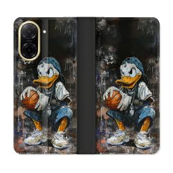 Housse cuir portefeuille Pour Xiaomi Redmi A5 Street Art Donald Duck