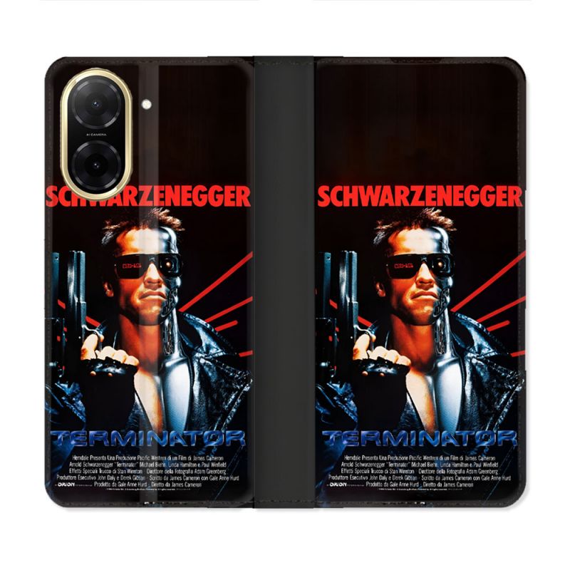 Housse cuir portefeuille Pour Xiaomi Redmi A5 Terminator