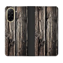 Housse cuir portefeuille Pour Xiaomi Redmi A5 Texture Bois