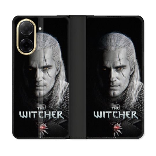 Housse cuir portefeuille Pour Xiaomi Redmi A5 The Witcher Noir
