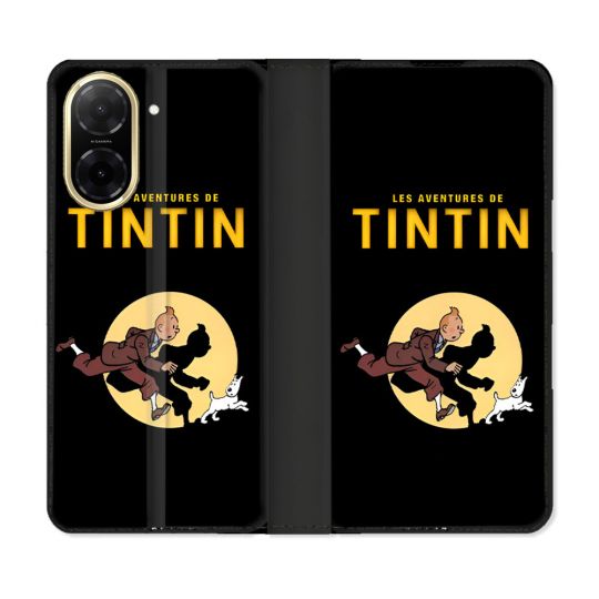 Housse cuir portefeuille Pour Xiaomi Redmi A5 Tintin Classique