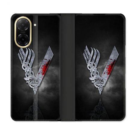 Housse cuir portefeuille Pour Xiaomi Redmi A5 Viking