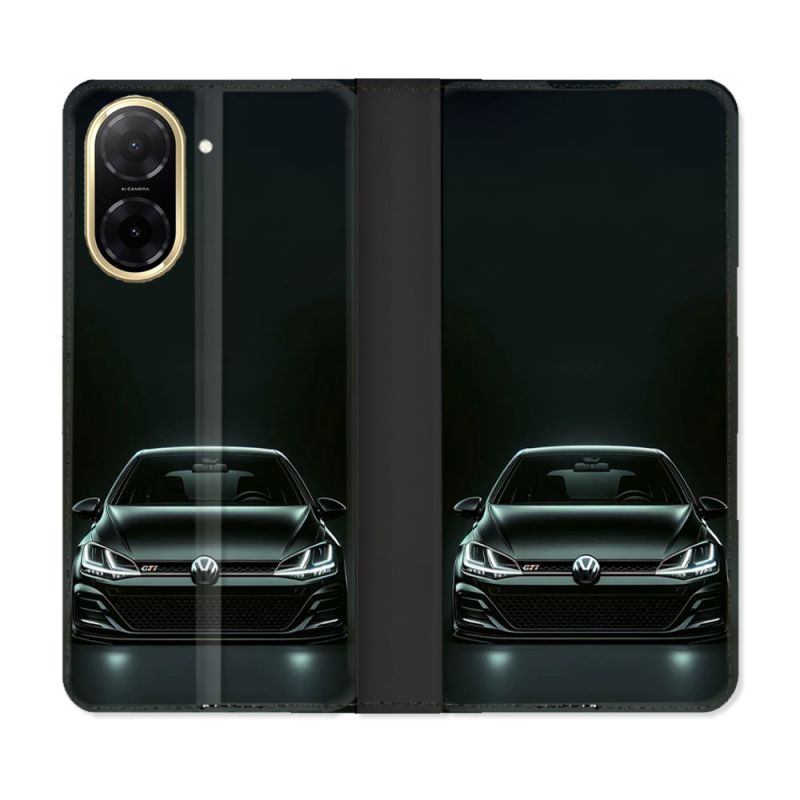 Housse cuir portefeuille Pour Xiaomi Redmi A5 Volkwagen Golf GTI